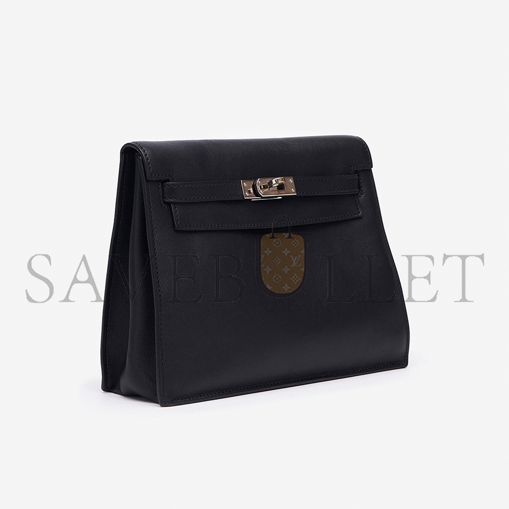 HERMÈS KELLY DANSE SWIFT NOIR (22*16*7cm)